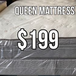 New Queen Pillow Top Mattress $199