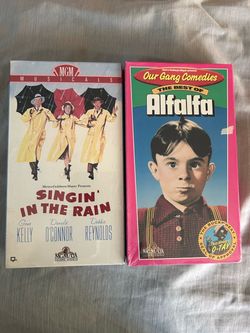 Singing in the rain & best of alfalfa vhs tapes