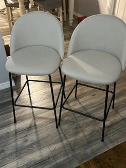 Cream Counter Height Chairs