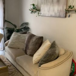 Beige Sofa 