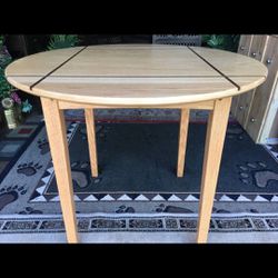 As New Round Kitchen Table, Solid Wood - 36" Top x 29H- - Very Sturdy