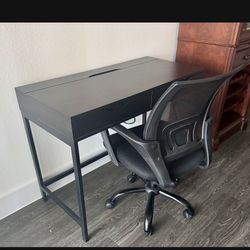 IKEA DESK WITH SWIVEL DESK CHAIR $150 Or Best Offer