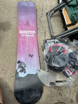 Used snowboard + new Union bindings