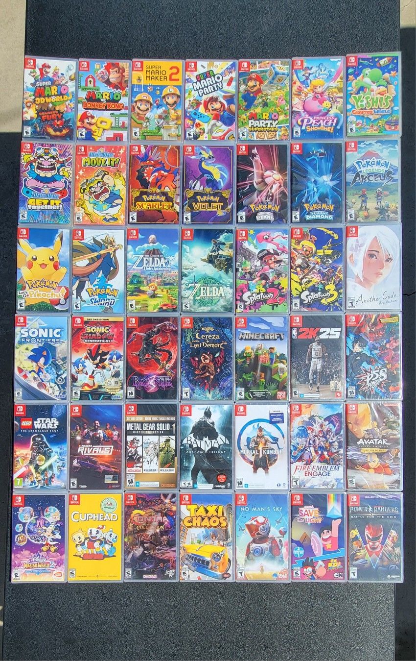 Nintendo Switch Games - 42-Game Lot - New Sealed - See Photos & Description