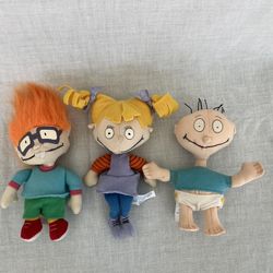 Three Rugrats Stuffed Dolls