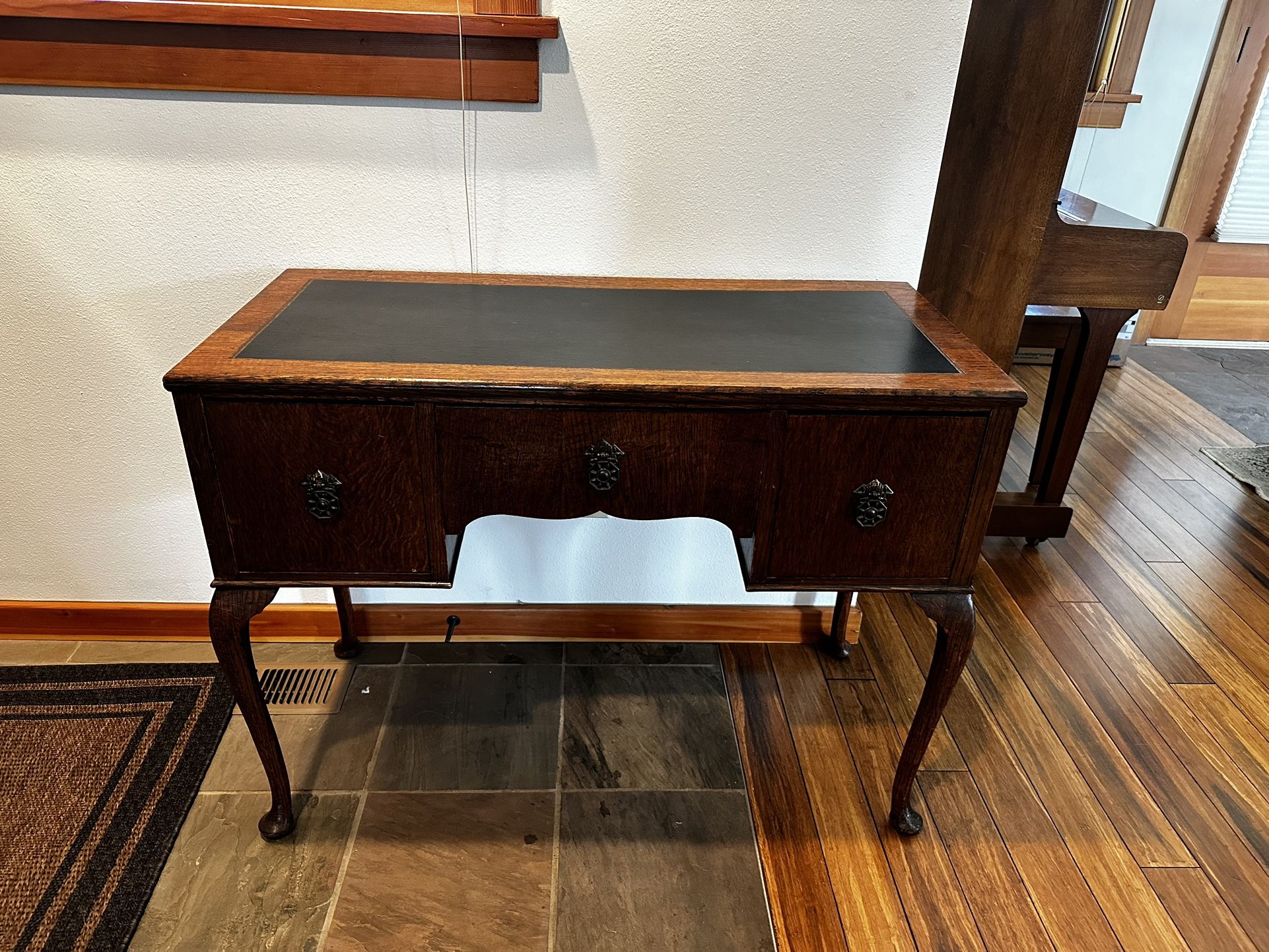 Solid Wood Antique Desk/ Sideboard