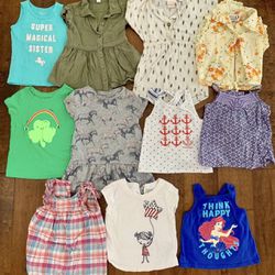 Toddler girls top shirt size 2T lot bundle   11 piece lot   Size 2T  All are in good condition  Brands include Disney, Carter’s, baby gap, tea, Cat & 