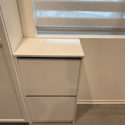 IKEA BISSA Shoe Cabinet - White