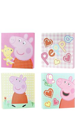 Peppa pig square canvas