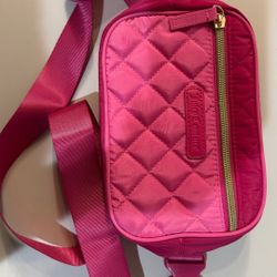 Juicy Couture Quilted Pink Belt Bag Fanny Pack