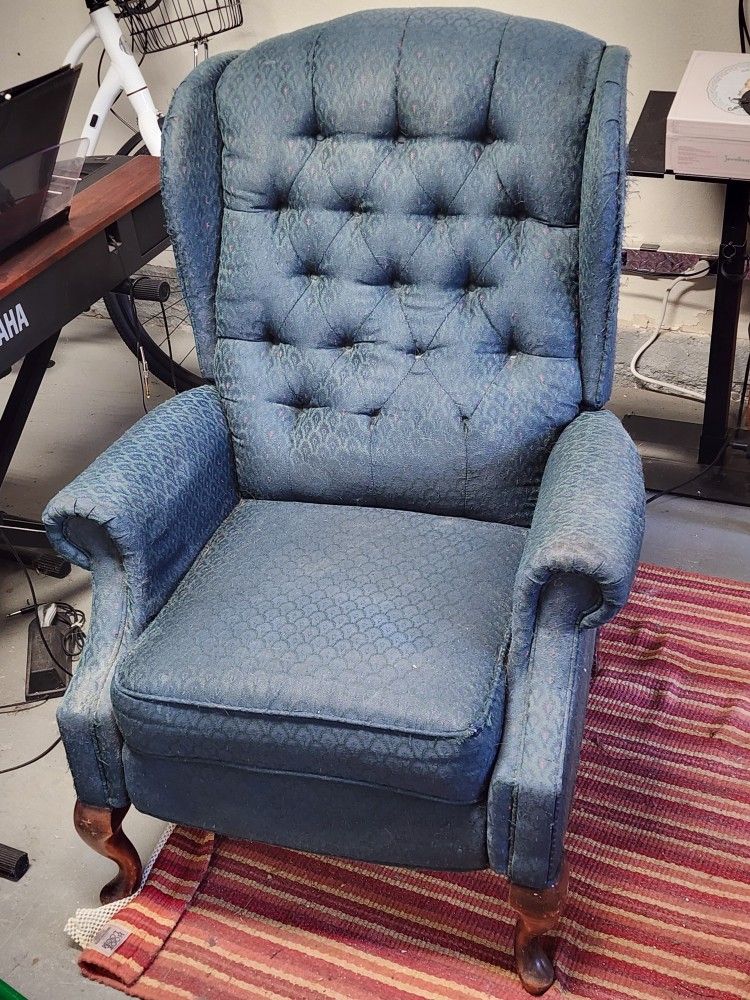 Antique Blue Recliner