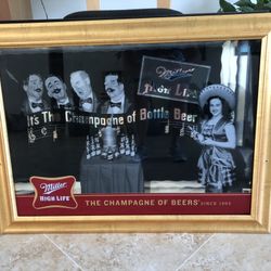 The Champagne Of Bears Framed Mirror Art