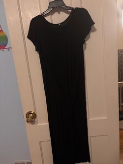 Black Maxi T-Shirt Dress
