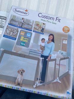 Summer Infant Custom Fit Walk-Thru Gate, an extra-wide safety barrier