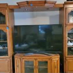 Free Hardwood Entertainment Center 