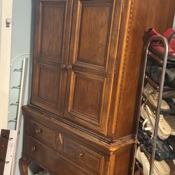 Solid Oak Armoire 