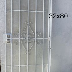 Universal White Steel Security Door