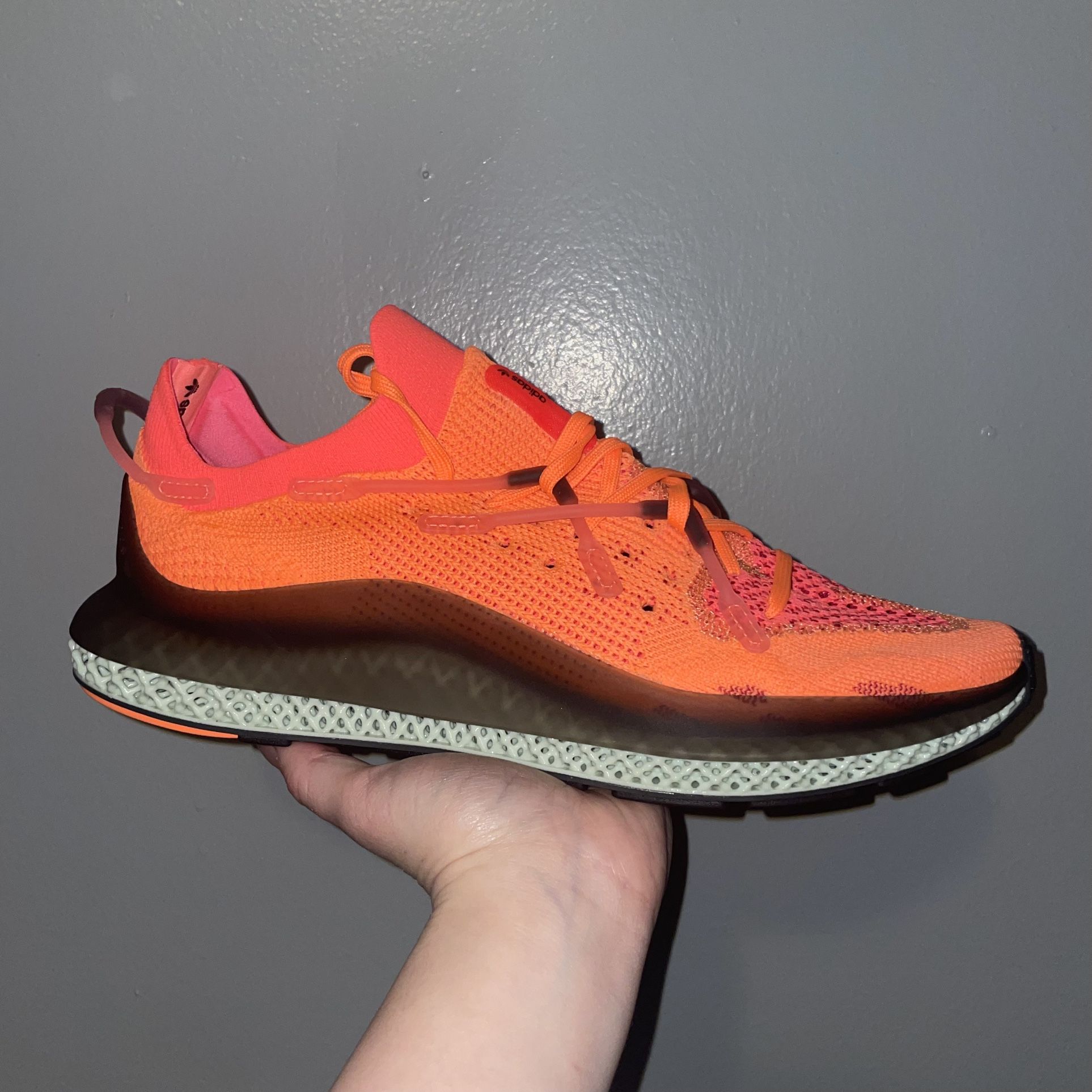 Men’s Adidas 4D Fusio Sneakers Orange/Green