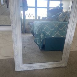 Large mirror with 4 inch frame