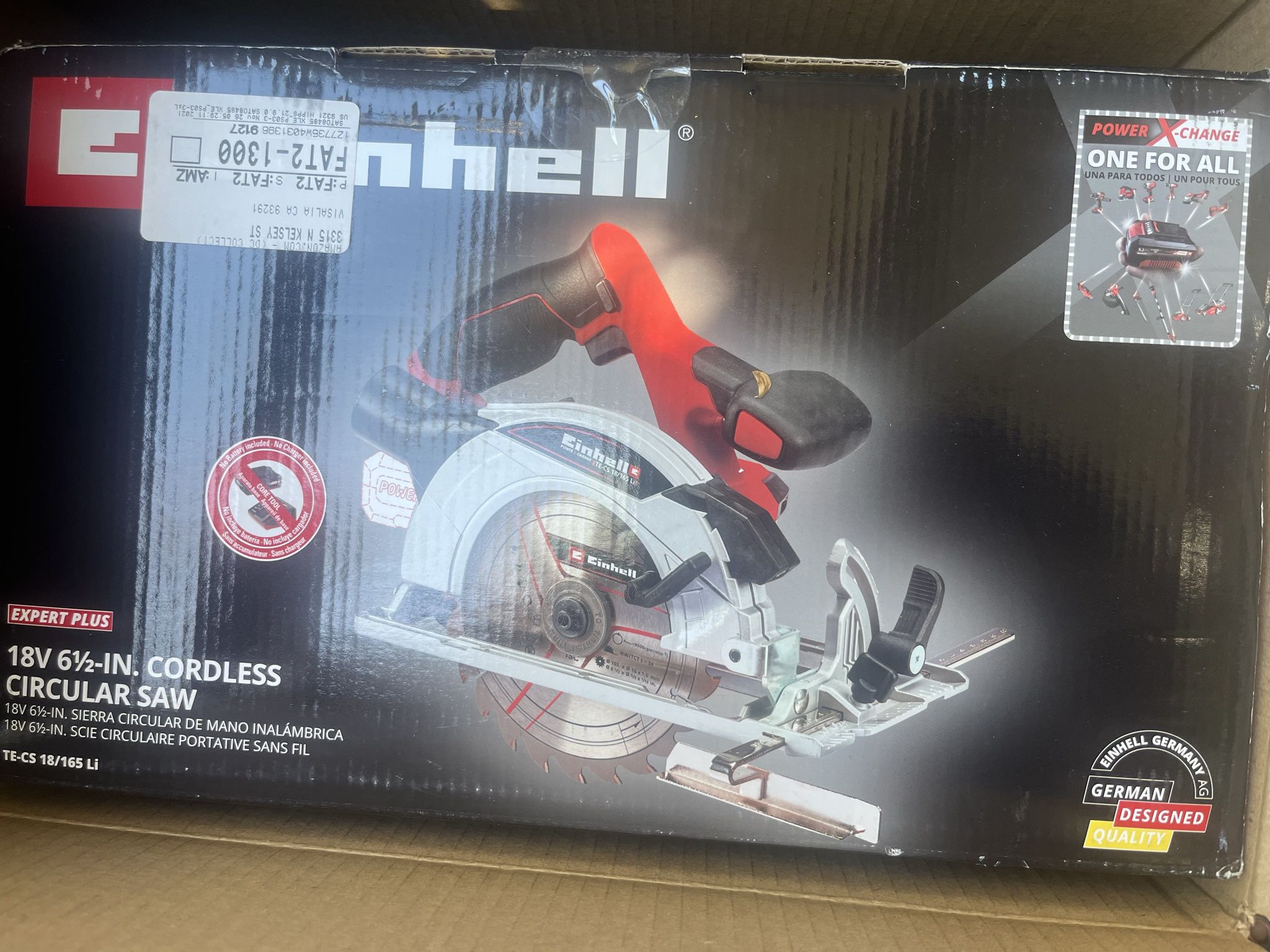 Einhell TE-CS Power X-Change 18-Volt Cordless 6-1/2 Inch 4,200-RPM Circular  Saw, w/Adjustable Angle Depth, Saw Blade Included, LED Lamp, Tool Only  for Sale in Orange, CA OfferUp