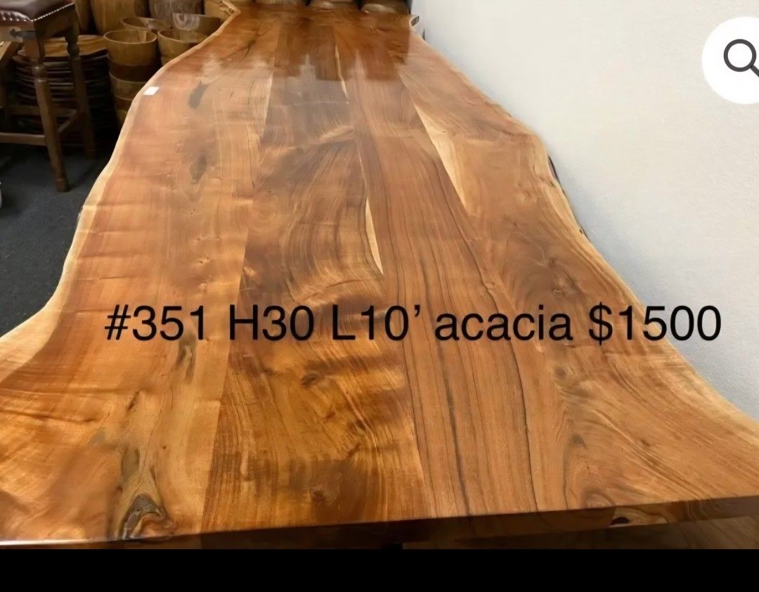 Live Edge Acacia Table