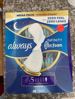 Always Infinity Flexfoam Size 5 Mega Pack 40 Pads