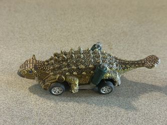 Self Propelling Pull Back Car Toy Ankylosaurus Dino Dinosaur Moving Chasing