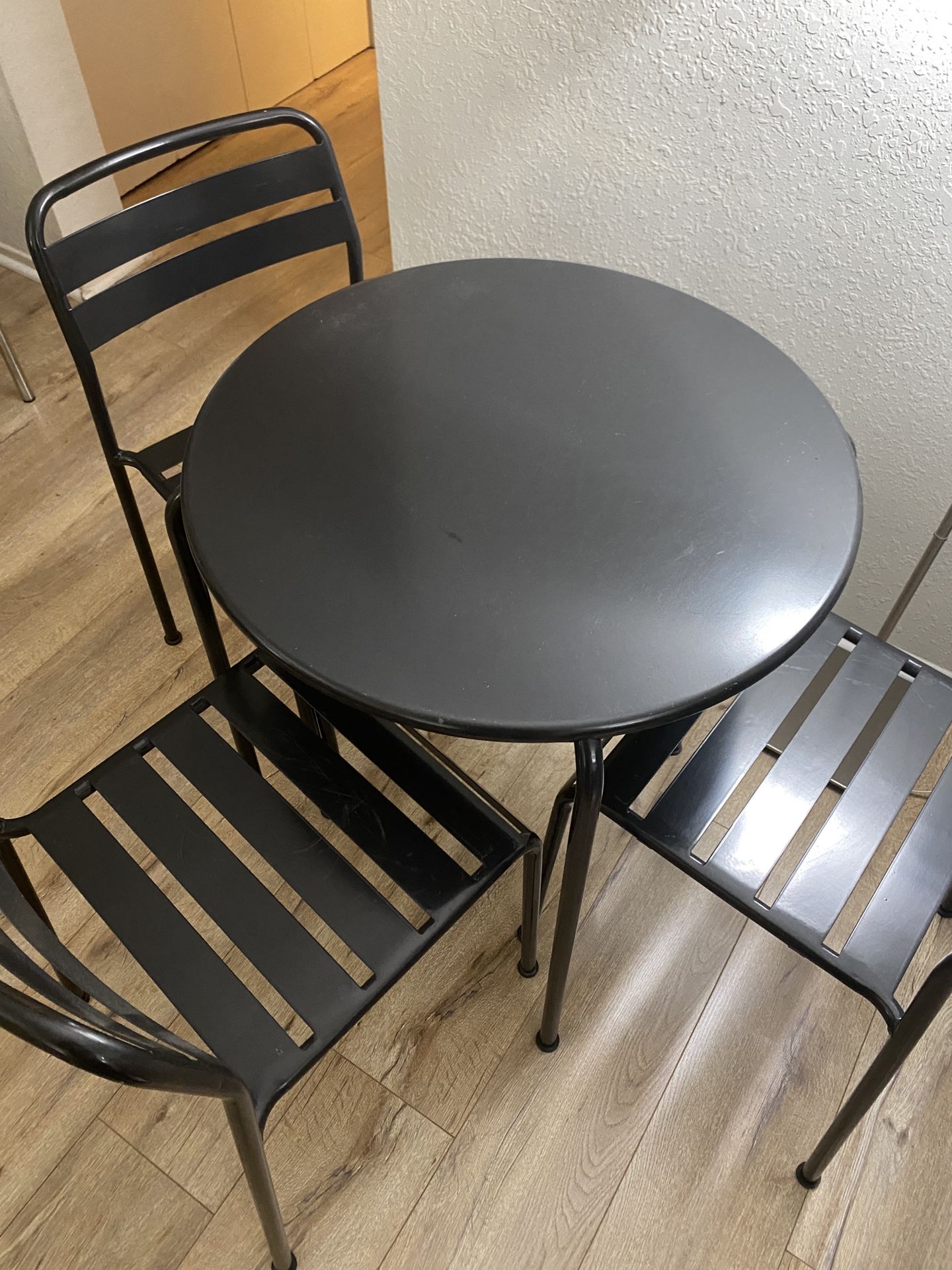 IKEA Roxo Dining Set Table + 3 Chairs Indoor/outdoor