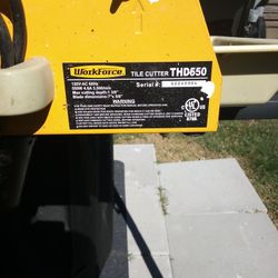 Workforce Tile Cutter