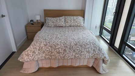 IKEA Malm Full Size Bed & 2 Storage Drawers (Nightstand & Mattress Sold Separately)