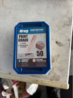 Solid wood pocket-hole plugs are paint-grade and come in a 50-count pack