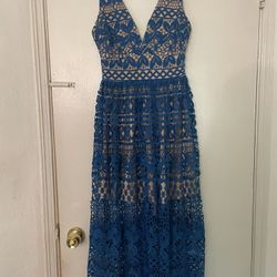Blue Long Dress
