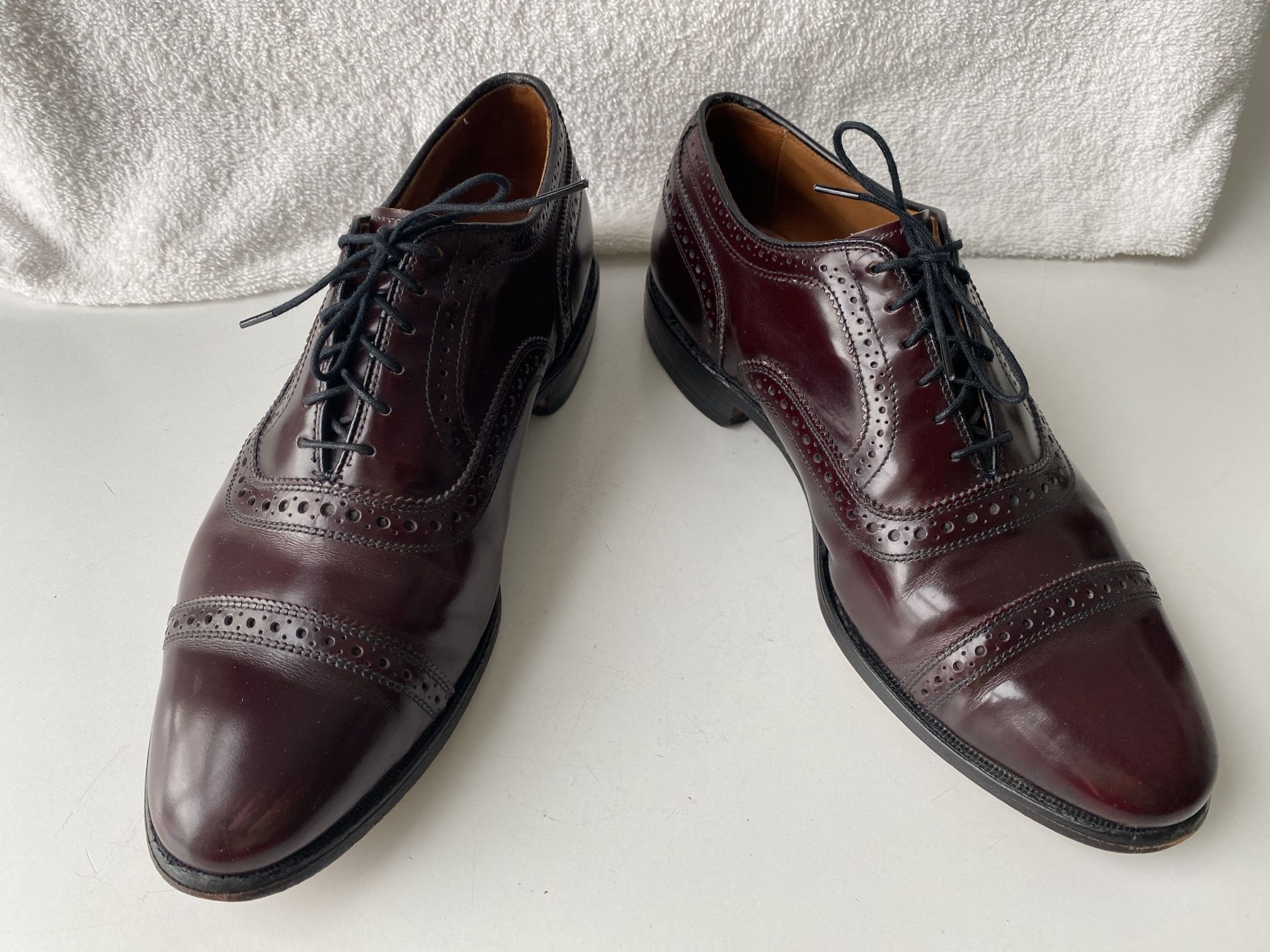 Allen Edmonds Men’s Cap-toe Oxford Dress Shoe Size 8