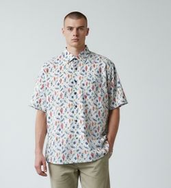 NEW Johnnie-O Southwestern Button Up Shirt Men’s XL Blue Short Sleeve Casual Cactus Gecko NWT
