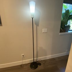Modern Minimalist Floor Lamp with Dark Oil Rubbed Bronze Finish And Adjustable Light Density Pedal , H72”