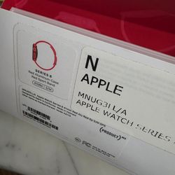 Apple Watch Series 8 Red 41 M with box in New shape Flawless! 