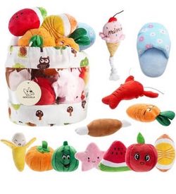 12 Pcs Dog Squeaky Toys, Plush Small Dog Toys for Dogs, Stuffed with Squeakers