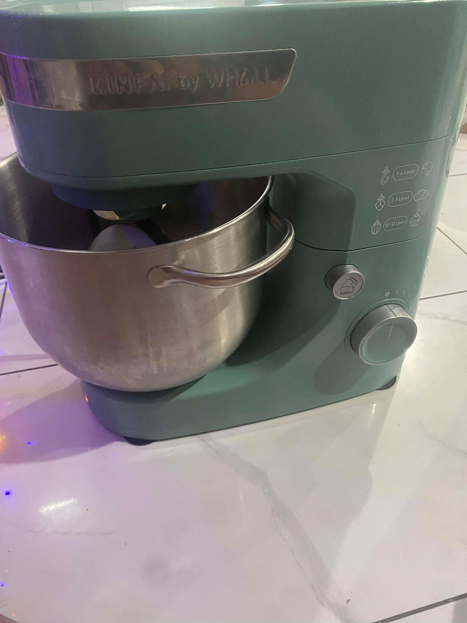 Whall Kinfai Electric Kitchen Stand Mixer Machine with 4.5 Quart Bowl, Green