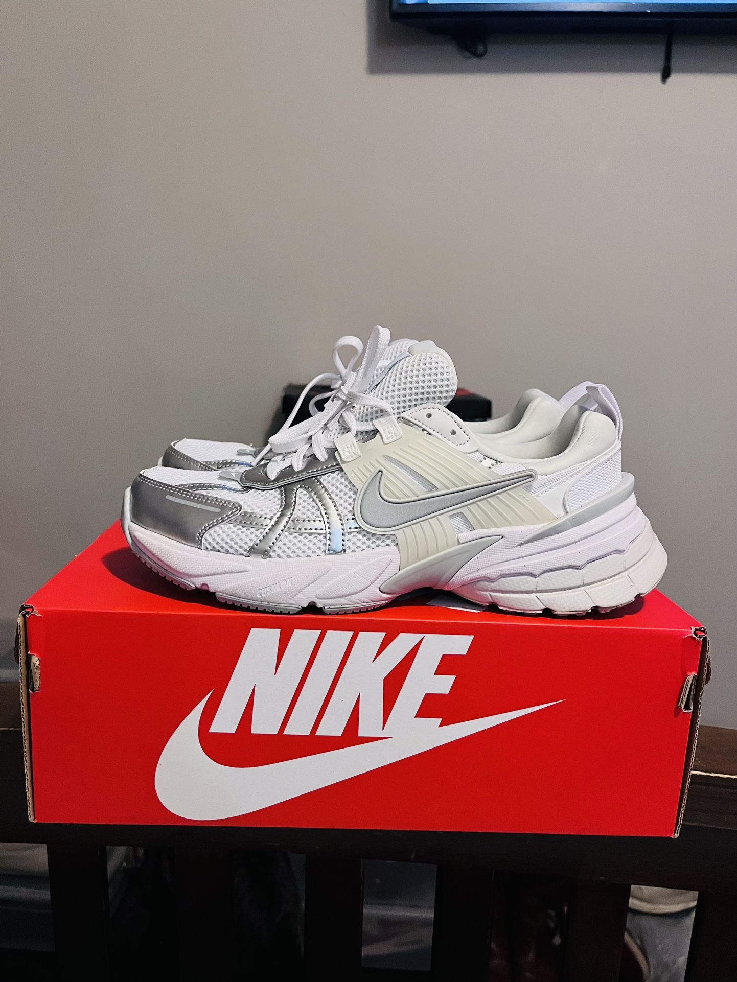 Lightly Used Nike V2K Run Sneakers for Sale
