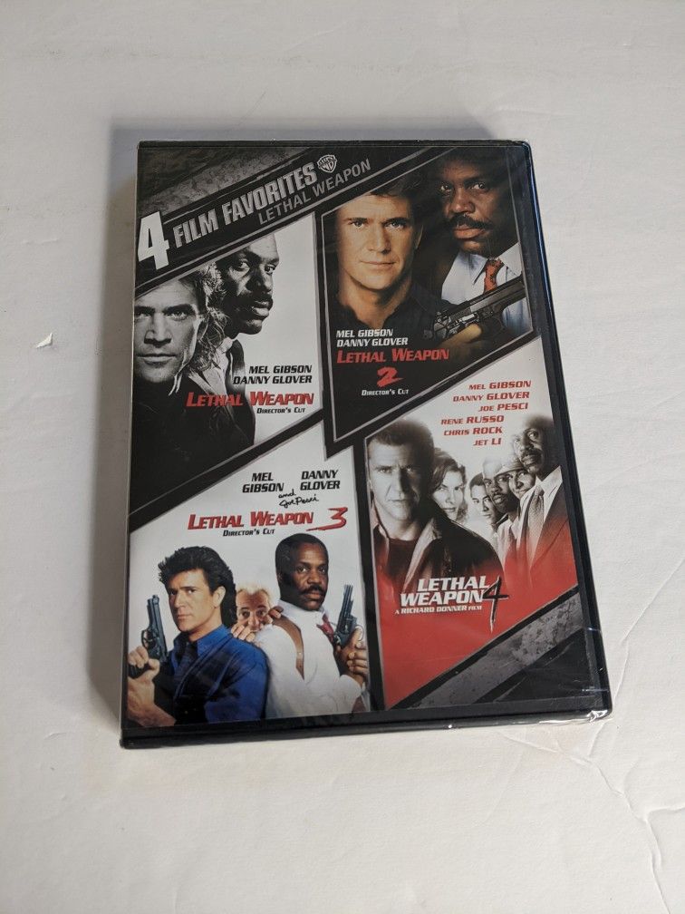 4 Film Favorites Lethal Weapon Collection New Sealed Info Below