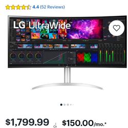 LG 40" Curved UltraWide® 5K2K Nano IPS Monitor with Thunderbolt™ 4 Connectivity