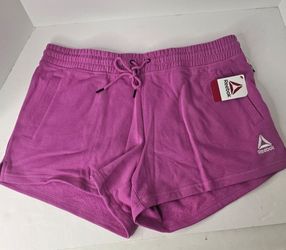 Reebok Purple Orchid Relaxed Fit Shorts Womens XL