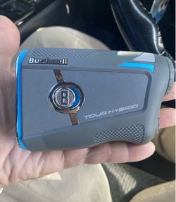 Bushnell Tour Hybrid Golf Laser Rangefinder Magnetic Grip Gray/Blue