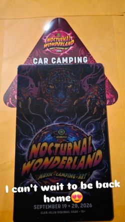 Nocturnal Wonderland 2026 Car Camping Pass