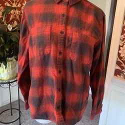 Women’s Red & Black Plaid Flannel