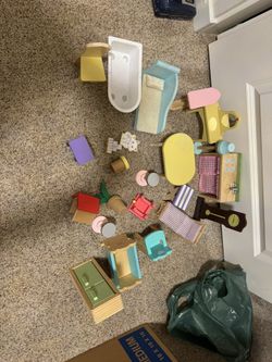 Wooden Doll House Accessories