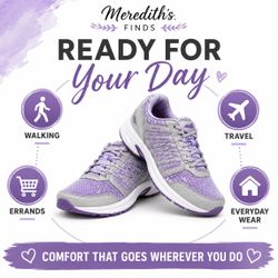 Avia Women’s Memory Foam Walking Shoes in Women’s Size 11.