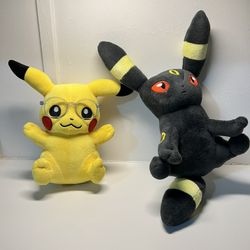 Pokemon Pikachu 7-8”  Plush - Stuffed Animal Pokemon UMBREON Poké Doll Plush !