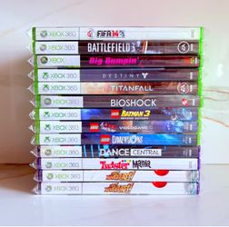 13 Xbox 360 Games (Protective Sleeved Cases)