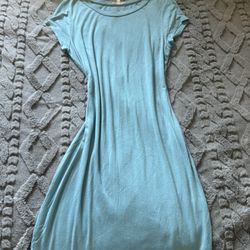 Wet Seal Blue Aqua Dress Long Y2K 